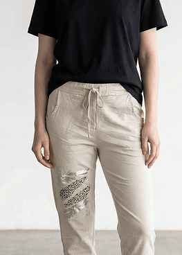 Joggers Print - Beige