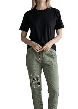 Joggers Corazon Print					 - Verde