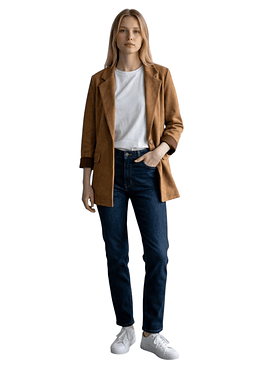 Blazer Gamuza - Camel