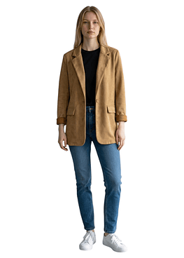 Blazer Gamuza - Taupe