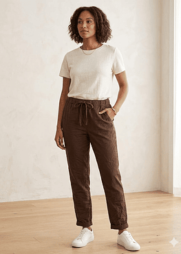 Joggers Liso - Café