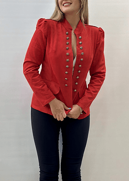 Chaqueta estilo Militar - Rojo