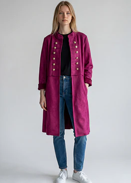 Abrigo Napoleon - Magenta