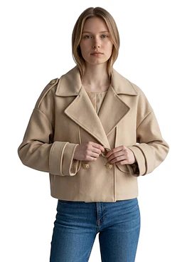 Chaqueta Corta Solapa Paño