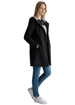 Abrigo Capucha - Negro