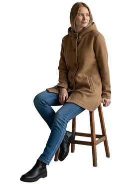 Abrigo Capucha - Camel