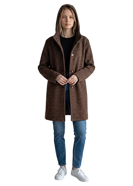 Abrigo Capucha - Café
