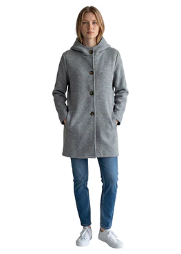 Abrigo Capucha - Gris