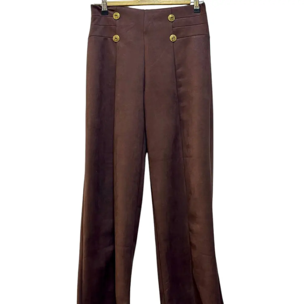 Pantalón Gamuza Botones