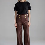 Pantalón Gamuza Botones