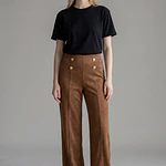 Pantalón Gamuza Botones