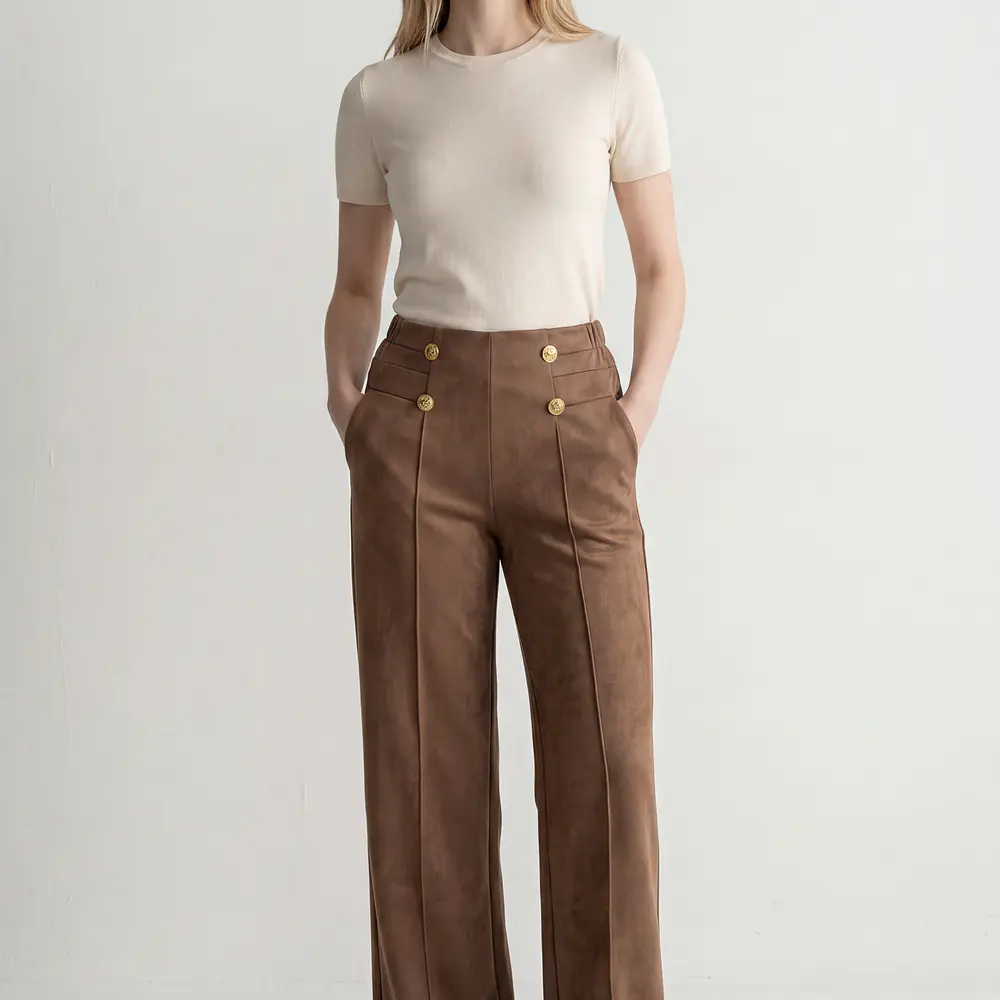 Pantalón Gamuza Botones