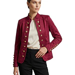 Chaqueta Militar con Botones en las mangas