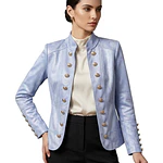 Chaqueta Militar con Botones en las mangas