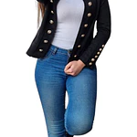 Chaqueta Militar con Botones en las mangas