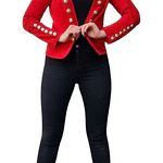 Chaqueta Militar con Botones en las mangas