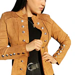 Chaqueta Militar con Botones en las mangas