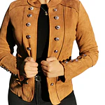 Chaqueta Militar con Botones en las mangas
