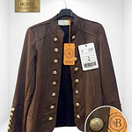 Chaqueta Militar con Botones en las mangas