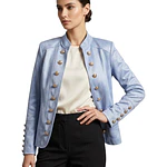 Chaqueta Militar con Botones en las mangas