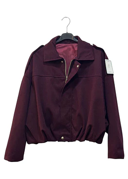 Chaqueta Bomber Espiga - Burdeos