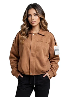 Chaqueta Bomber Gamuza