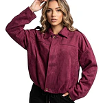 Chaqueta Bomber Gamuza