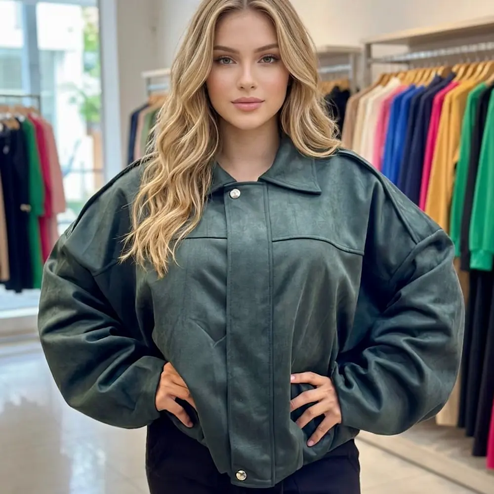 Chaqueta Bomber Gamuza