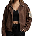 Chaqueta Bomber Gamuza