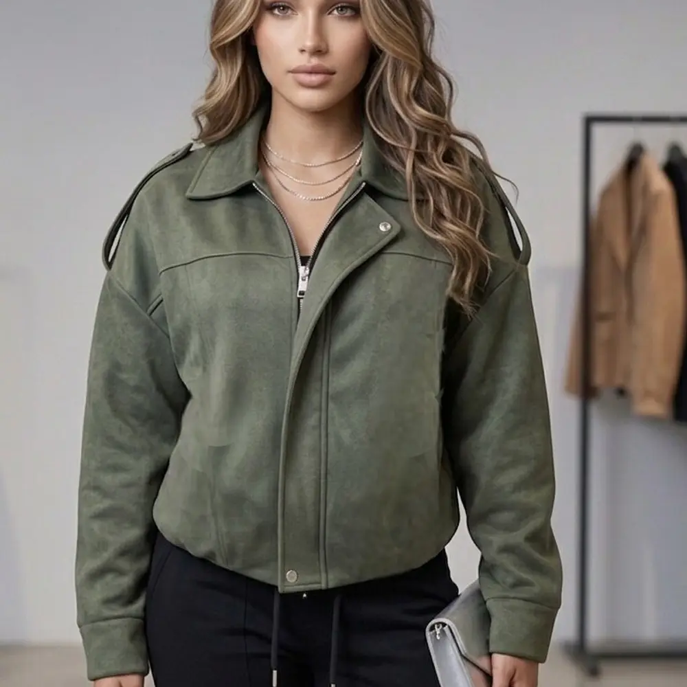 Chaqueta Bomber Gamuza