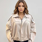 Chaqueta Bomber Gamuza