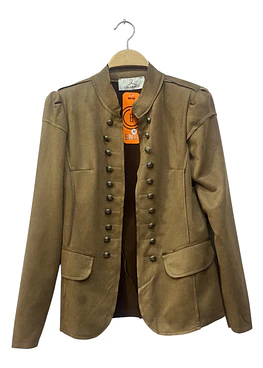 Chaqueta estilo Militar - Cafe Claro