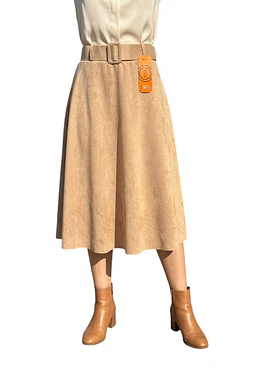 Falda Gamuza - Beige