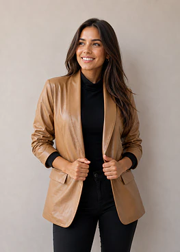 Blazer Ecocuero - Camel