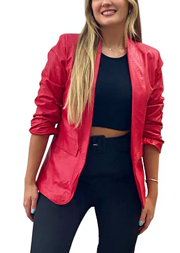 Blazer Ecocuero - Rojo