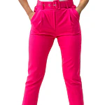 Pantalón con Cinturón Tiro Alto