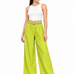 Pantalón Lino con Cinturón