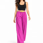 Pantalón Lino con Cinturón