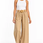 Pantalón Lino con Cinturón