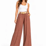 Pantalón Lino con Cinturón