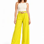 Pantalón Lino con Cinturón