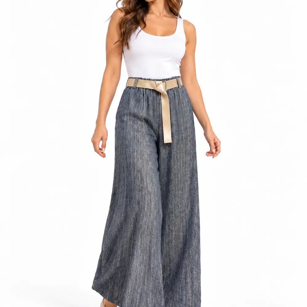 Pantalon Listado Brillos(#7167)