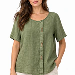 Blusa Lino 3 Botones