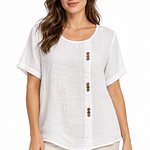 Blusa Lino 3 Botones
