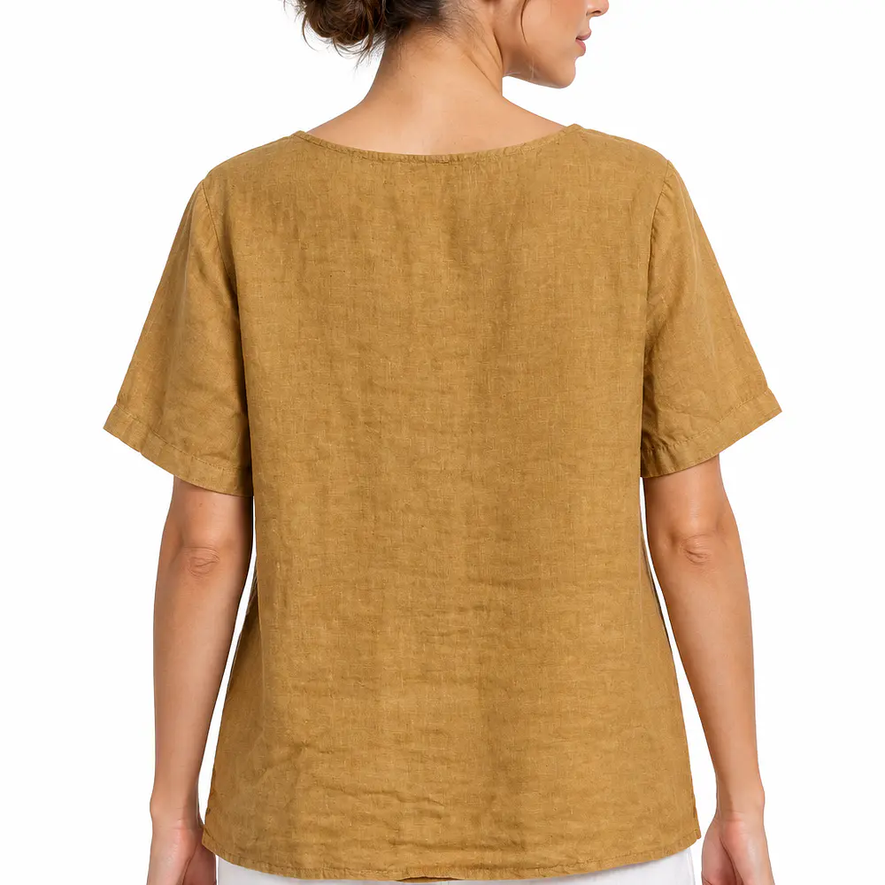 Blusa Lino 3 Botones