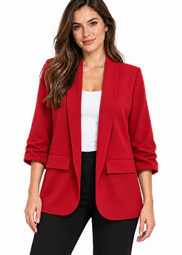 Blazer Manga Recogida - Rojo