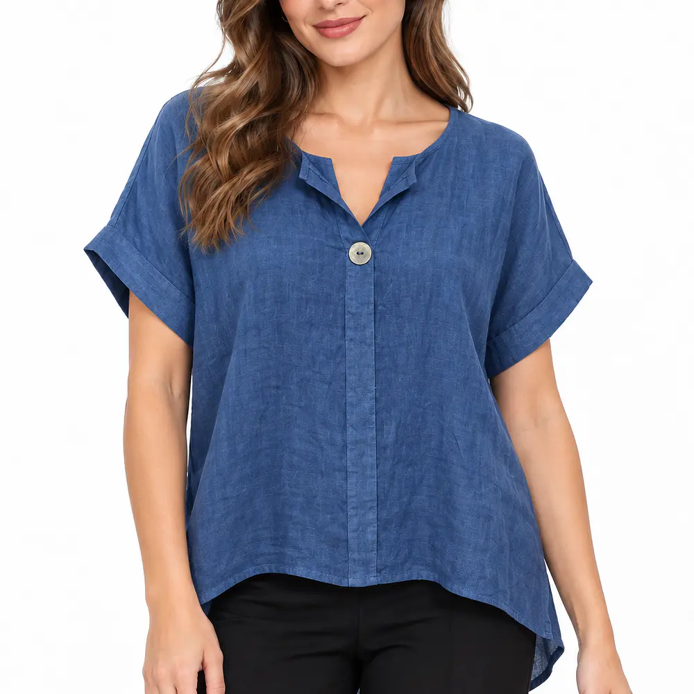 Blusa Lino 1 Boton