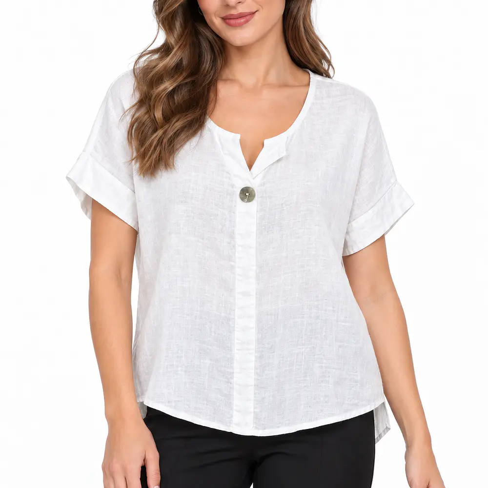 Blusa Lino 1 Boton