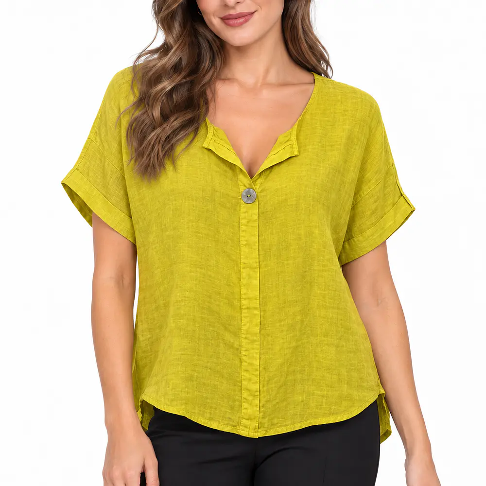 Blusa Lino 1 Boton