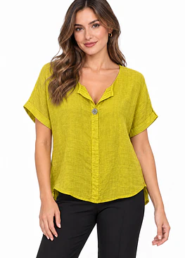 Blusa Lino 1 Boton